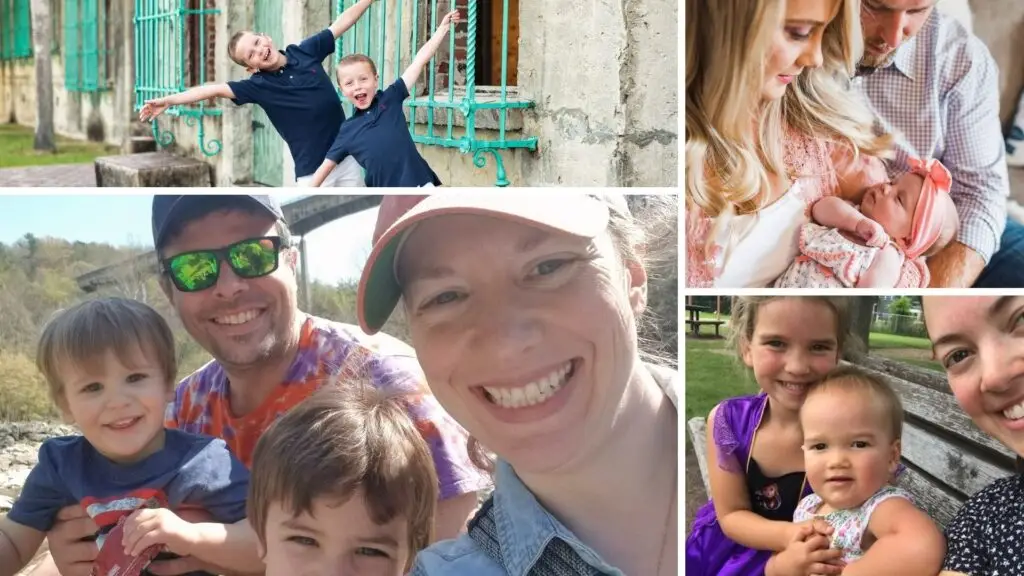 Team members and their children celebrating national parent's day