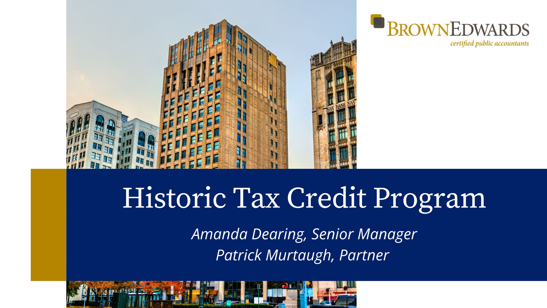 Historic Tax Credit Program