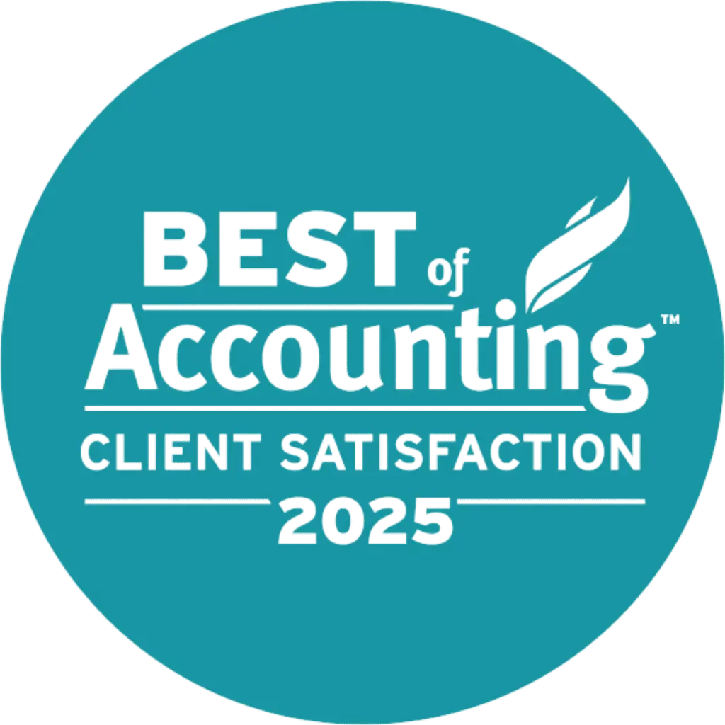 Best of Accounting Client Satisfaction 2025 ClearlyRated badge winner